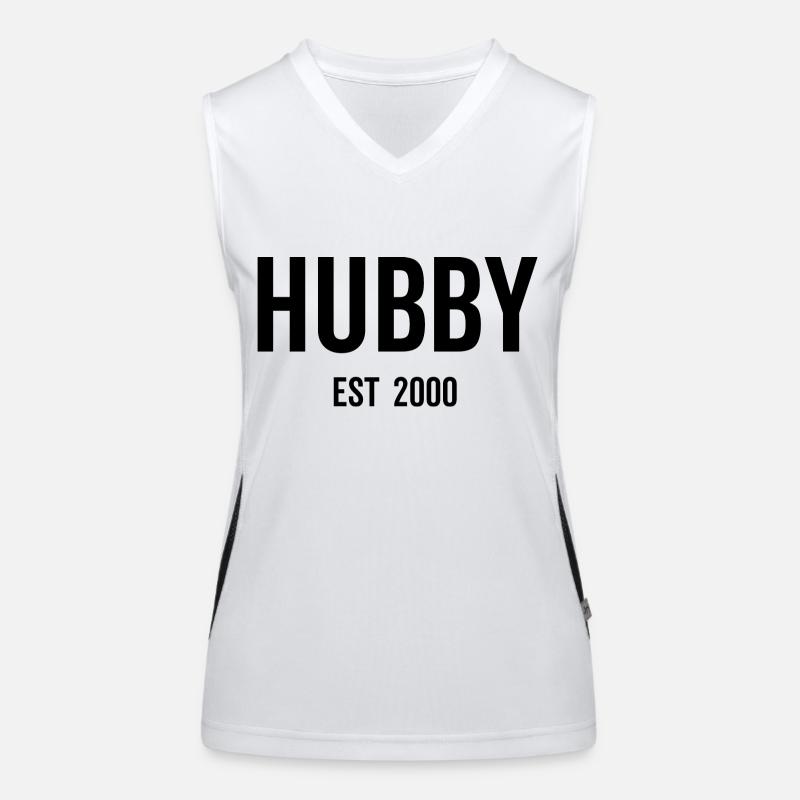 Ehemann Est 2000 Funktionelles Kontrast-Tank Top für Frauen