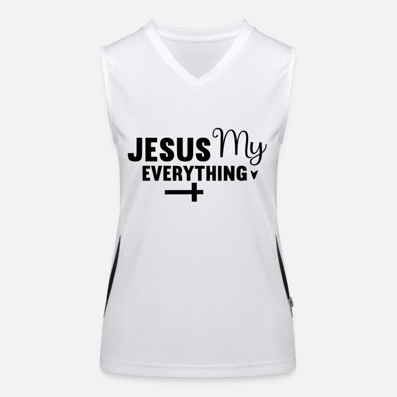 Jésus Mon Tout Débardeur respirant contrasté Femme