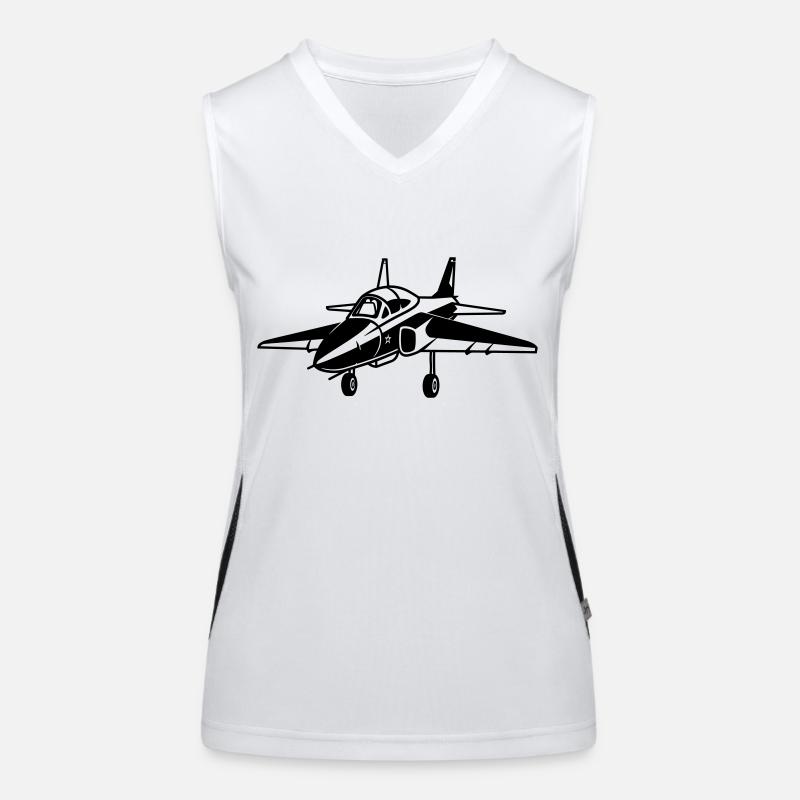 Fighter jet Women's Functional Contrast Tank Top
