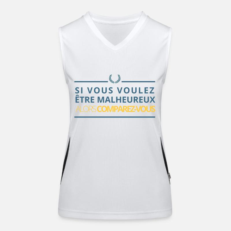 Comparez-vous Débardeur respirant contrasté Femme