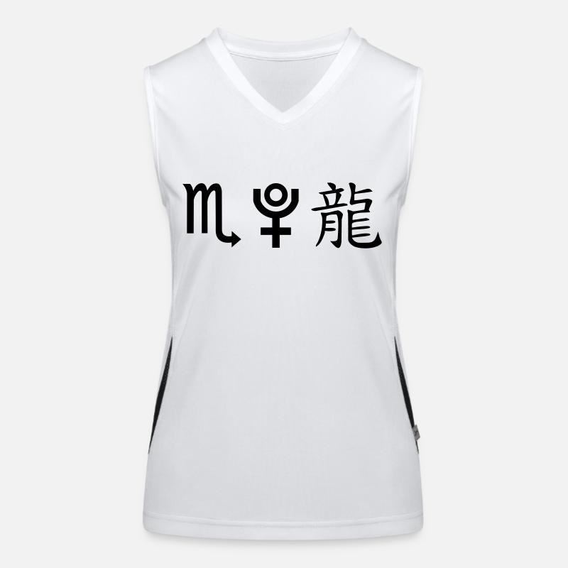 Scorpio Pluto Dragon Women's Functional Contrast Tank Top