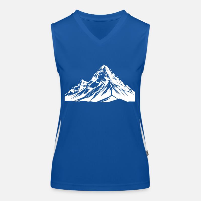 Symbol Mountains Silhouette Women's Functional Contrast Tank Top