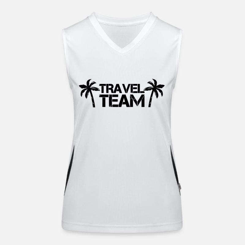travel team Funktionelles Kontrast-Tank Top für Frauen