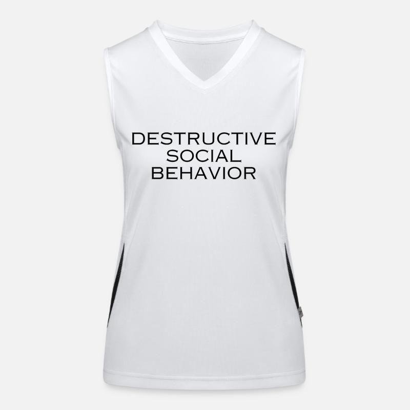 DESTRUCTIVE SOCIAL BEHAVIOR Women's Functional Contrast Tank Top