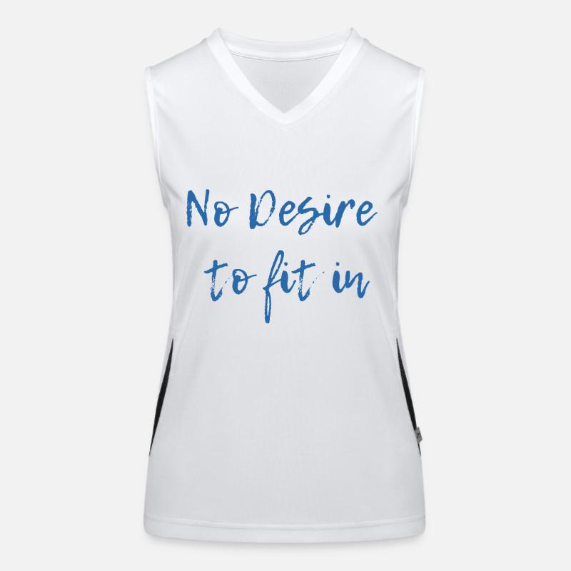 Pas de désir de s’intégrer Débardeur respirant contrasté Femme