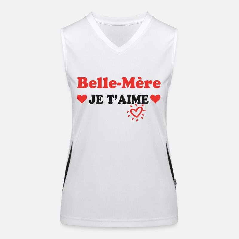 Stiefmutter, ich liebe dich Funktionelles Kontrast-Tank Top für Frauen