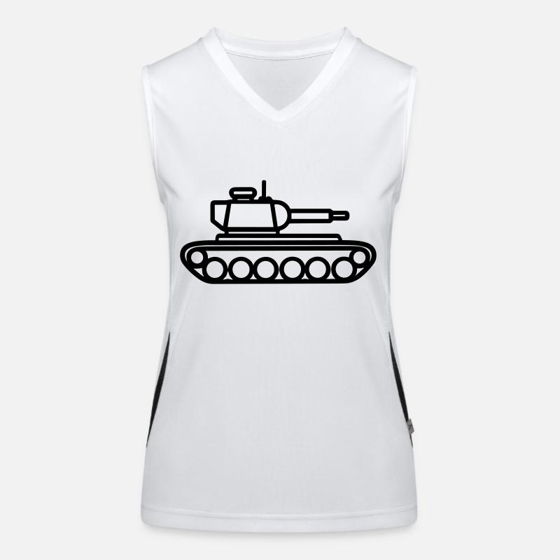 Panzer Funktionelles Kontrast-Tank Top für Frauen