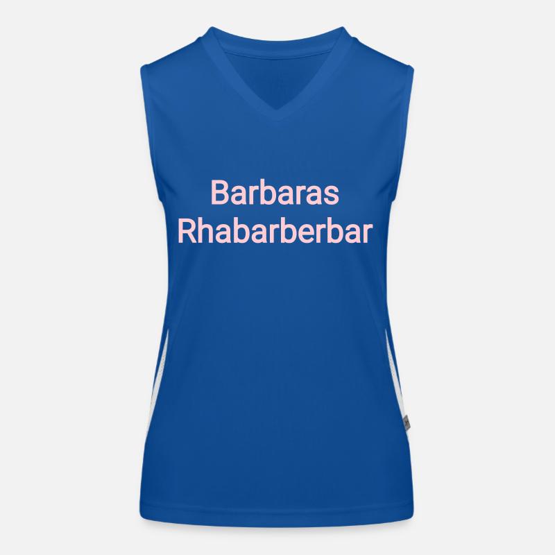 Bar à la rhubarbe de Barbara Débardeur respirant contrasté Femme