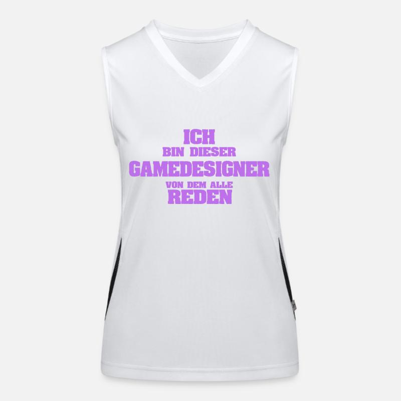 Beruf Gamedesigner Funktionelles Kontrast-Tank Top für Frauen