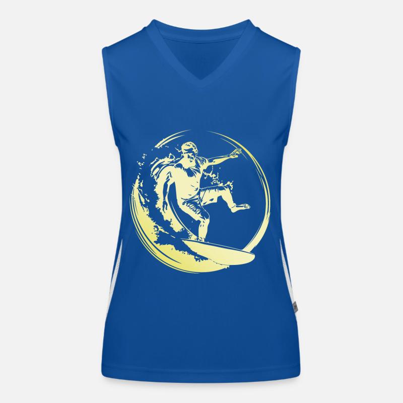 Surfer Man Women's Functional Contrast Tank Top