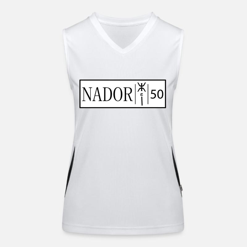 Plaque d'immatriculation Nador 50 Original Débardeur respirant contrasté Femme