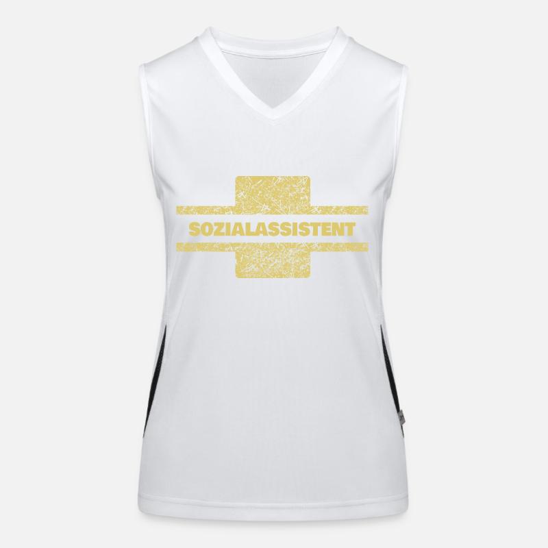 Beruf Sozialassistent Funktionelles Kontrast-Tank Top für Frauen