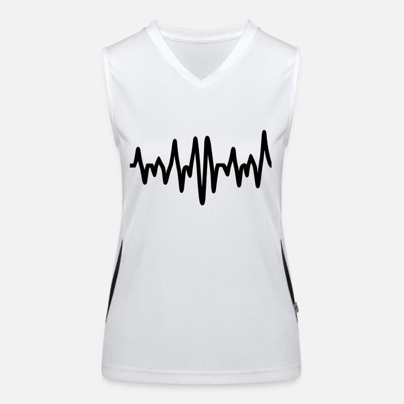 Frequenza Top sportivo da donna in contrasto cromatico