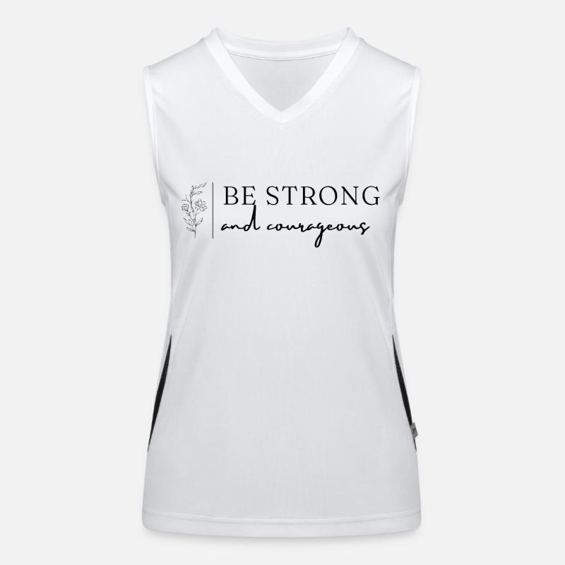 stark und mutig Funktionelles Kontrast-Tank Top für Frauen
