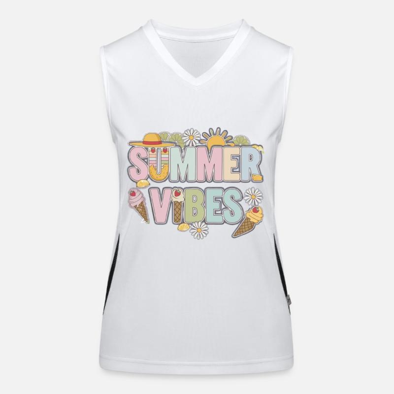 Boho Summer Vibes Funktionelles Kontrast-Tank Top für Frauen
