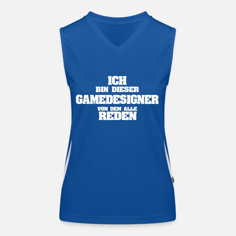 Beruf Gamedesigner Funktionelles Kontrast-Tank Top für Frauen