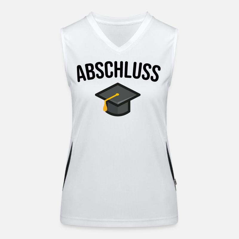 Abschluss Studium Abitur Funktionelles Kontrast-Tank Top für Frauen