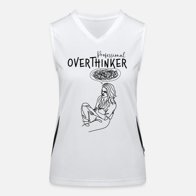 Professional Overthinker Women's Functional Contrast Tank Top