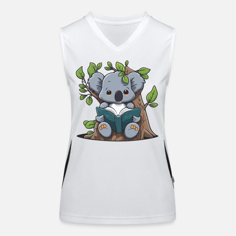 Baumgebundener Reader Funktionelles Kontrast-Tank Top für Frauen