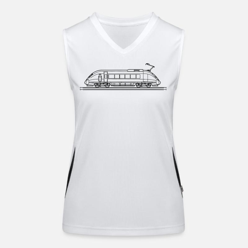 Train Sketch Women's Functional Contrast Tank Top