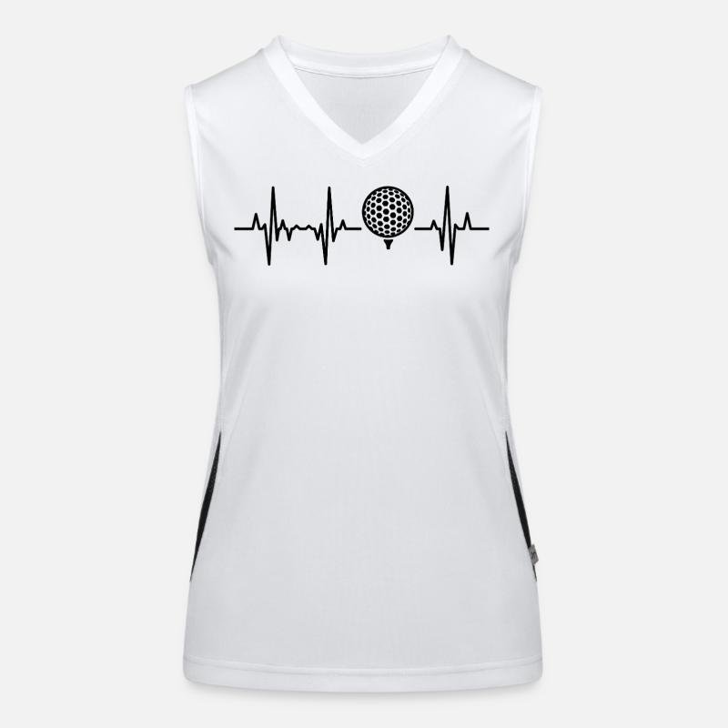 Golf Kardiogramm Funktionelles Kontrast-Tank Top für Frauen