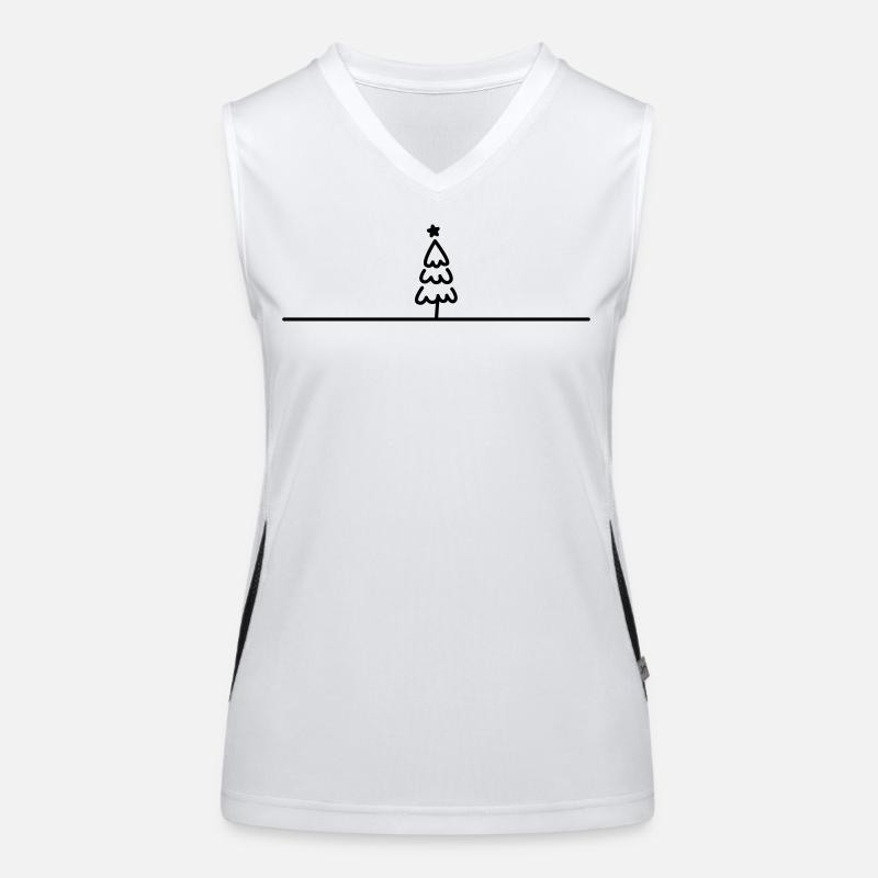 Christmas tree Women's Functional Contrast Tank Top