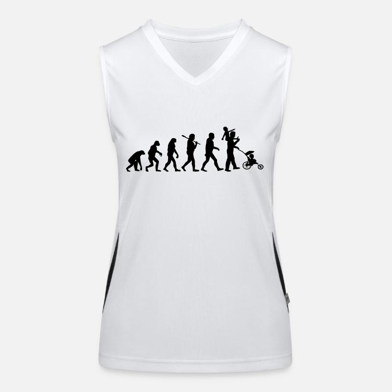 evolution daddy 2 enfants Débardeur respirant contrasté Femme