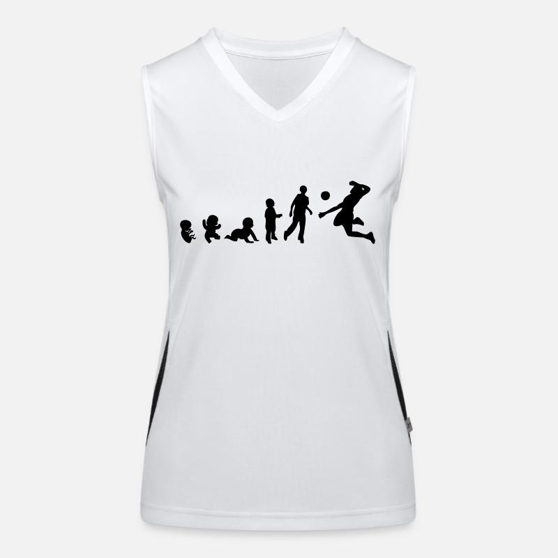Evolution human rights sports volleyball Women's Functional Contrast Tank Top