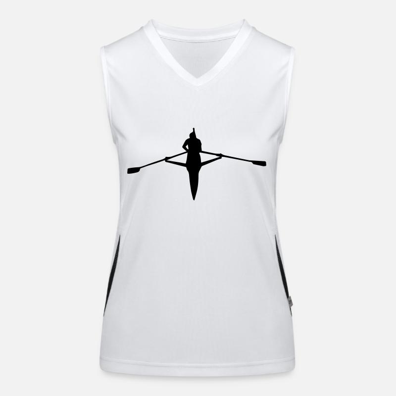 Rowing Single Silhouette Débardeur respirant contrasté Femme