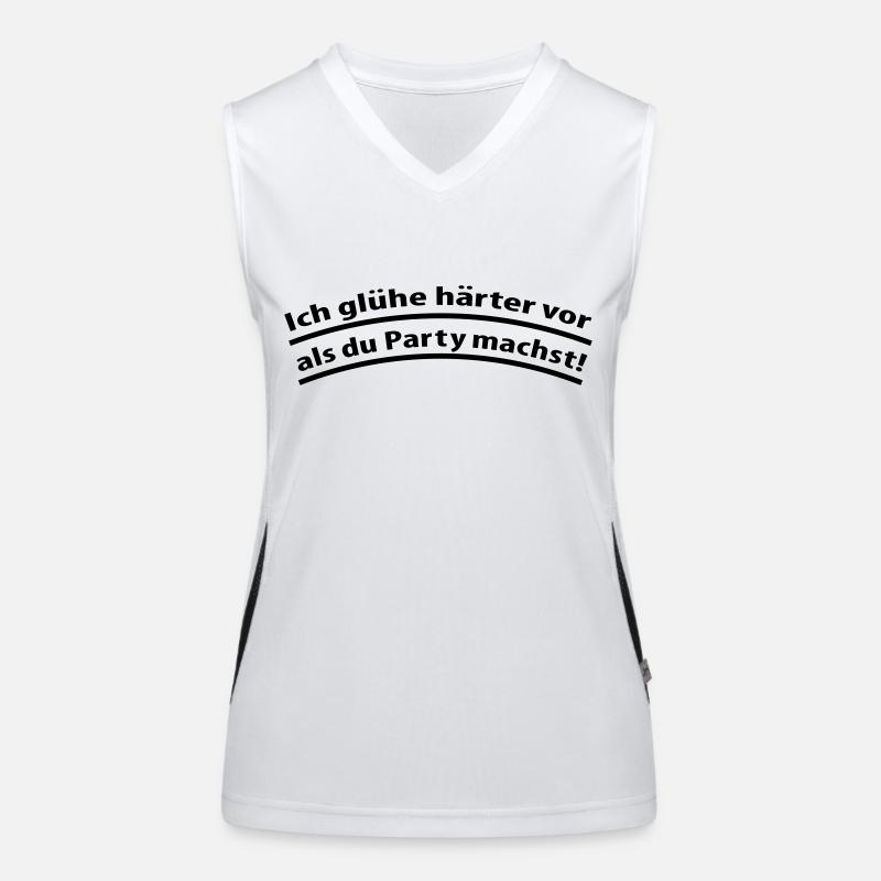 vorglühen Funktionelles Kontrast-Tank Top für Frauen