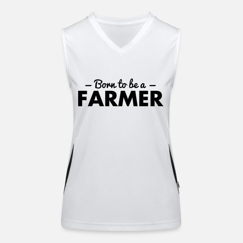 born to be a farmer Women's Functional Contrast Tank Top