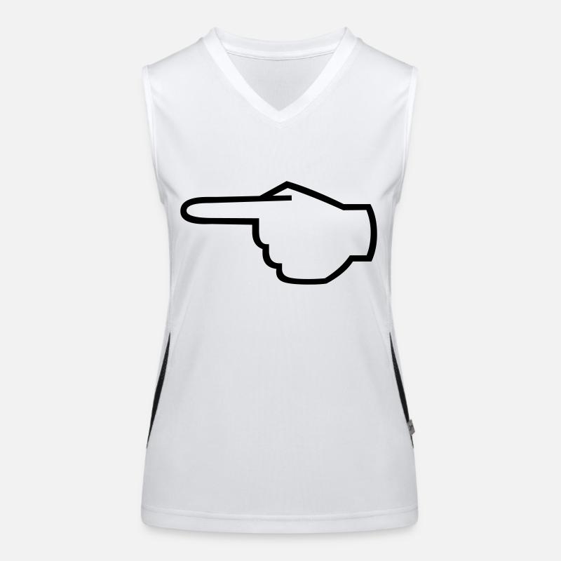 zeigefinger_01 Funktionelles Kontrast-Tank Top für Frauen