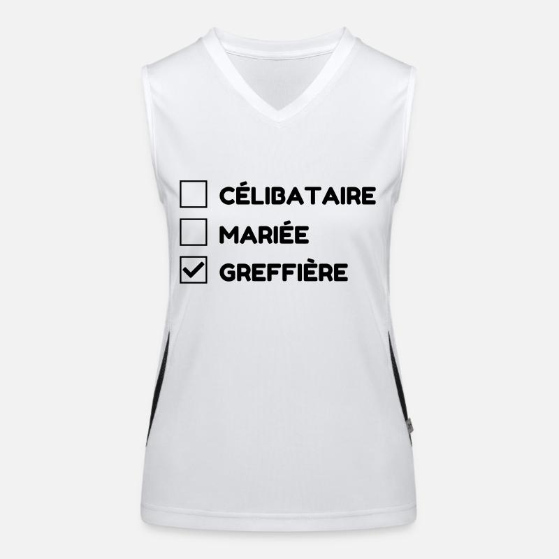 Clerk Greffier Greffe Urkundsbeamte Justice Law Women's Functional Contrast Tank Top