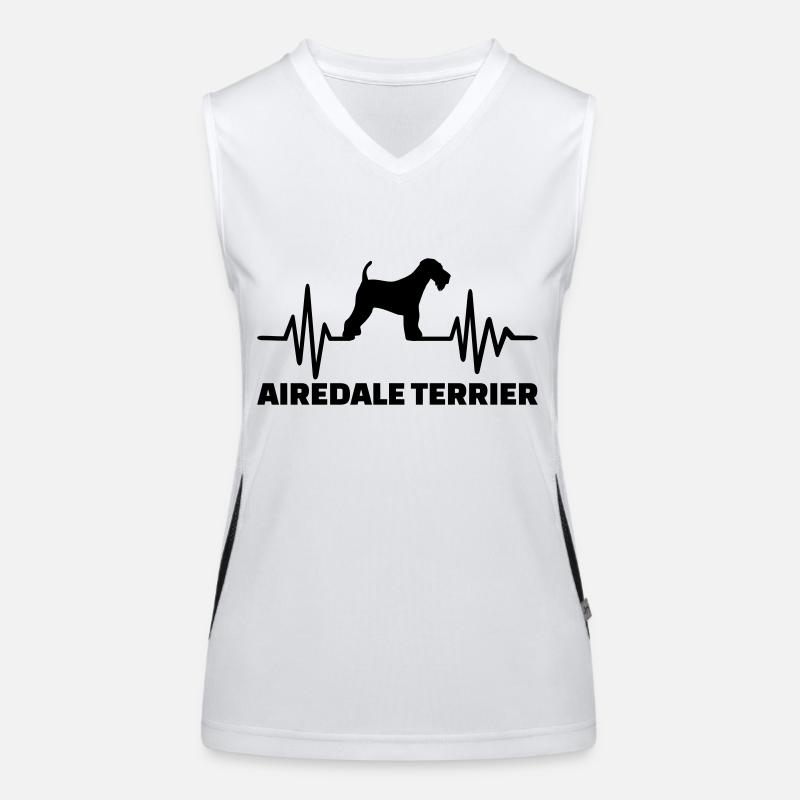 Airedale Terrier Débardeur respirant contrasté Femme