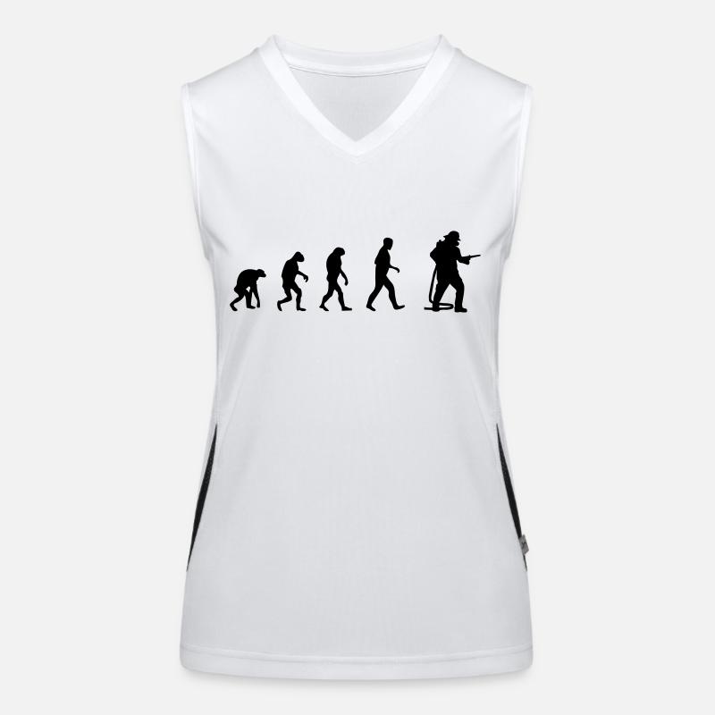Firefighter Evolution Volunteer Fire Department Women's Functional Contrast Tank Top
