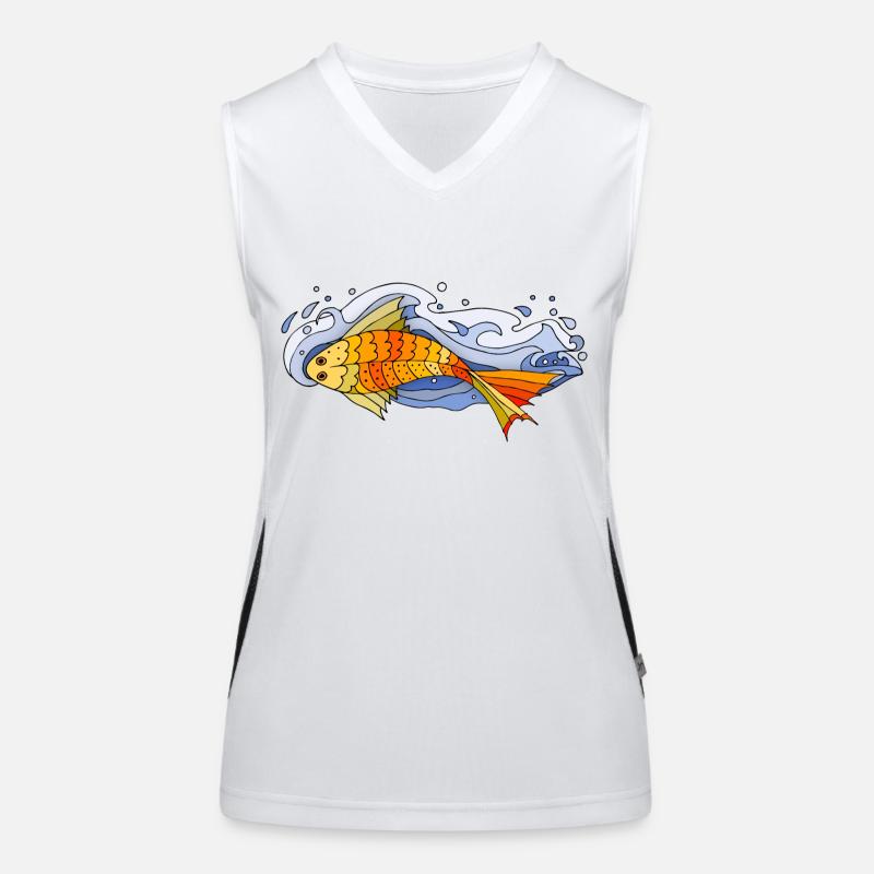 Poisson Débardeur respirant contrasté Femme