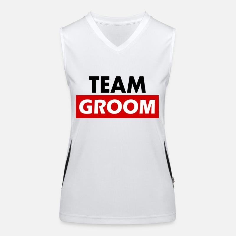 Team groom Débardeur respirant contrasté Femme