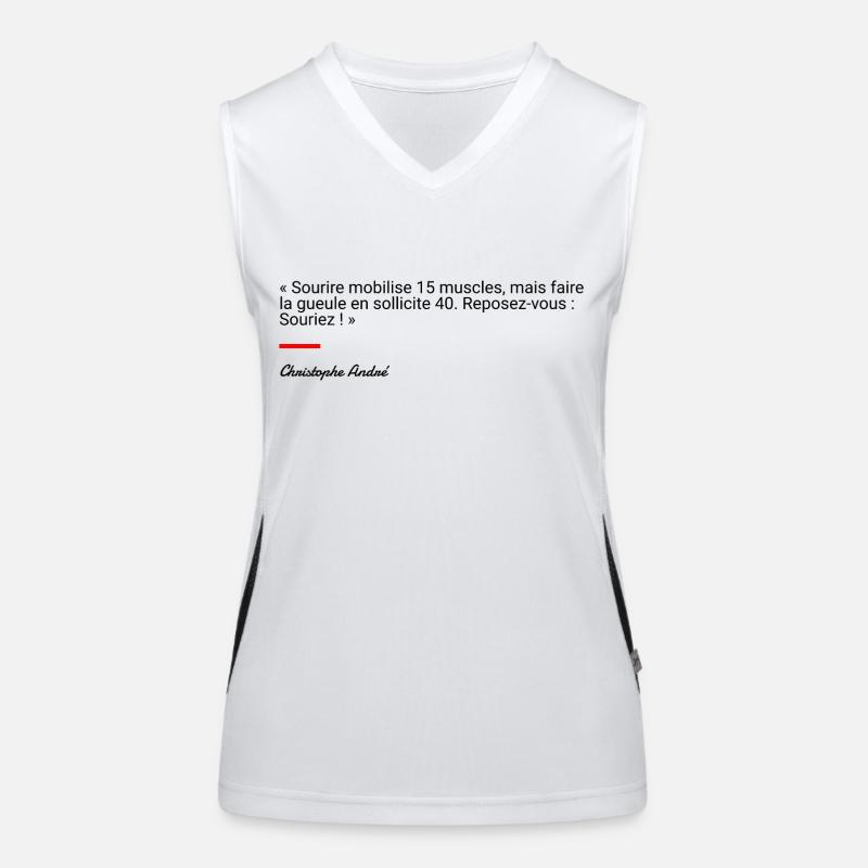 Christophe André Débardeur respirant contrasté Femme