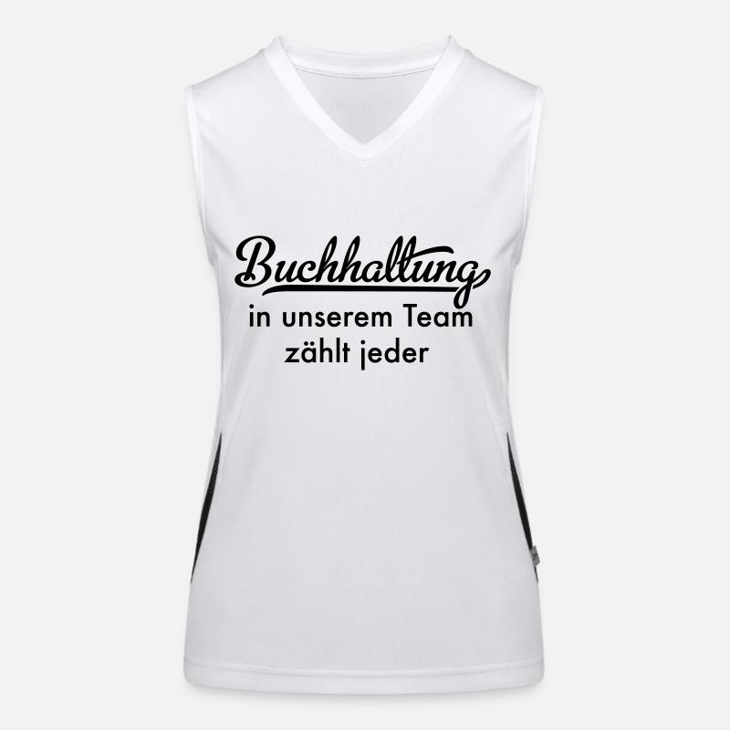 Buchhaltung Funktionelles Kontrast-Tank Top für Frauen