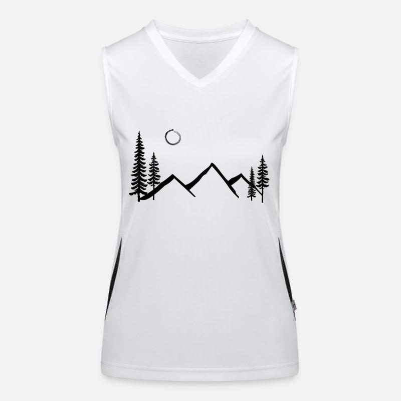 Erforschen Funktionelles Kontrast-Tank Top für Frauen