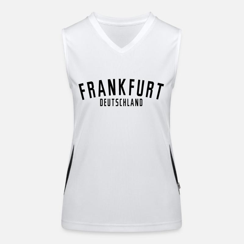 Frankfurt Deutschland Funktionelles Kontrast-Tank Top für Frauen