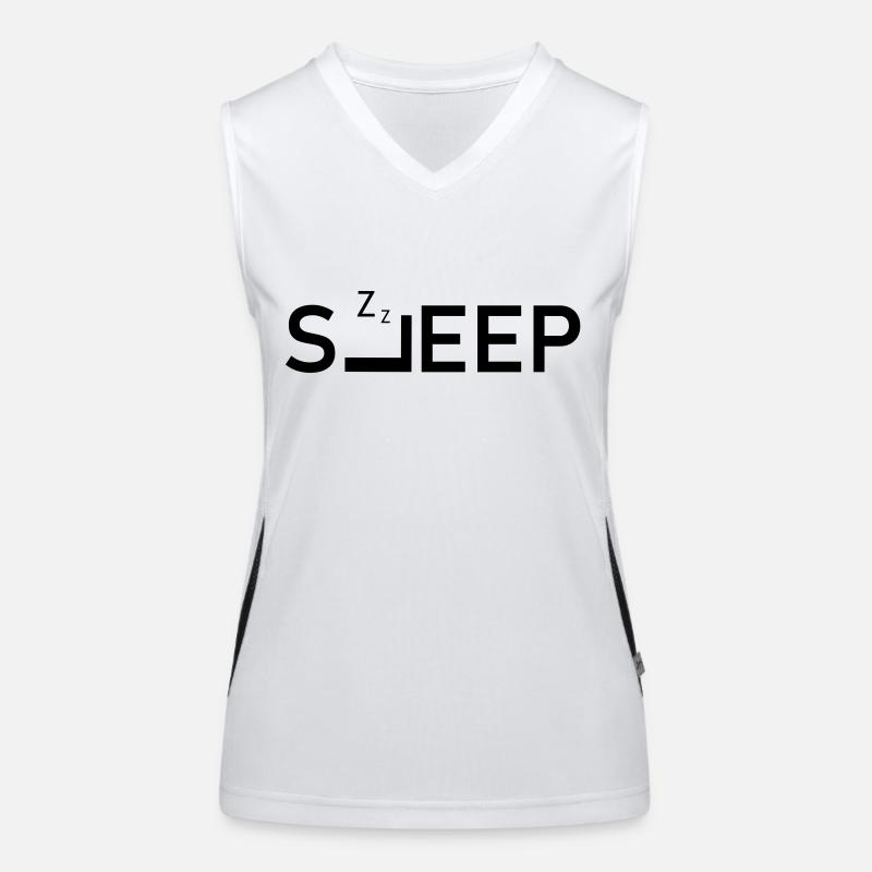 Sleep Logo Funktionelles Kontrast-Tank Top für Frauen