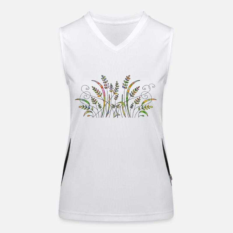Wiese Funktionelles Kontrast-Tank Top für Frauen