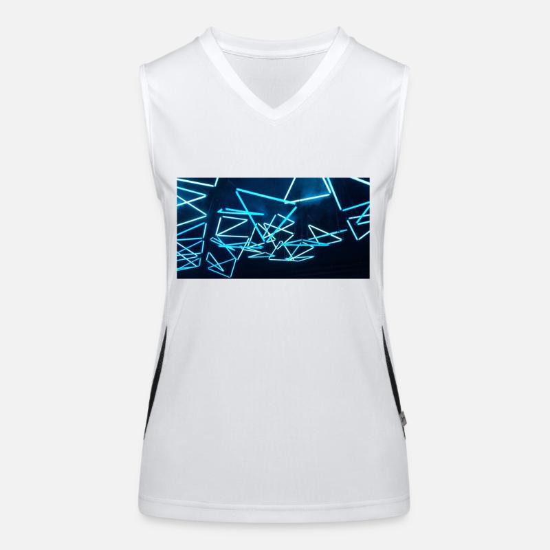 Luminale triangle blue 2 BST Women's Functional Contrast Tank Top