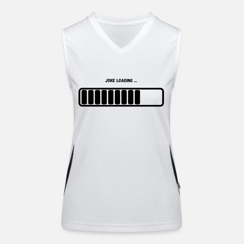 "Joke Loading" Loading Bar Women's Functional Contrast Tank Top