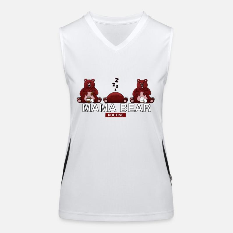 MAMA BEAR ROUTINE Débardeur respirant contrasté Femme