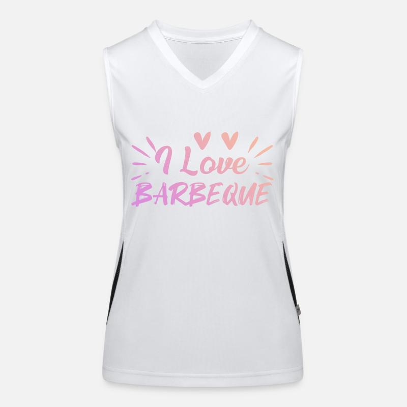 J’adore le barbecue Débardeur respirant contrasté Femme