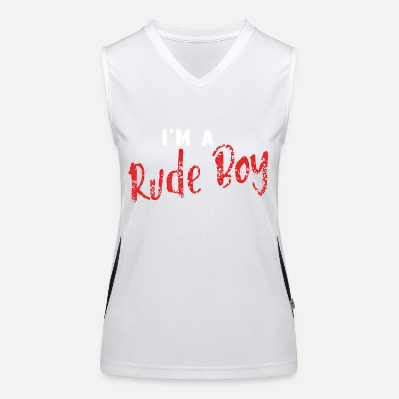 Frecher unartiger Junge lustige Geschenkidee Funktionelles Kontrast-Tank Top für Frauen