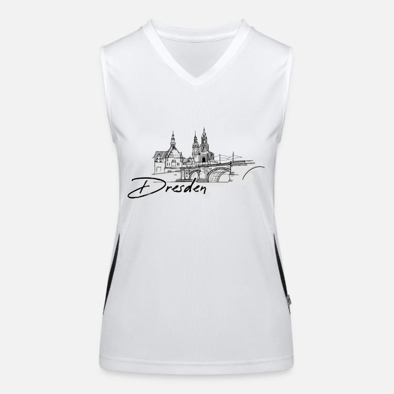 Dresde Débardeur respirant contrasté Femme