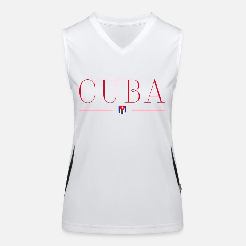 Ich liebe Kuba Funktionelles Kontrast-Tank Top für Frauen